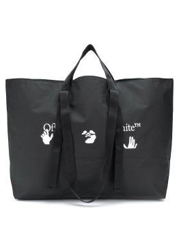 large logo-print tote bag
