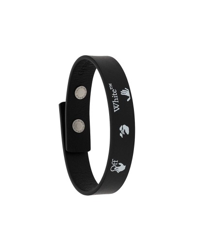 logo print bracelet