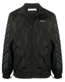 diagonal stripes zipped jacket