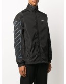 diagonal stripes zipped jacket