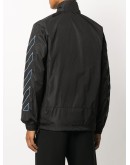 diagonal stripes zipped jacket