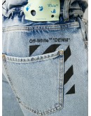 bleached-effect slim-fit jeans