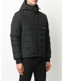 logo print zipped puffer jacket