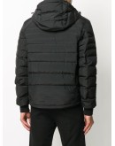 logo print zipped puffer jacket