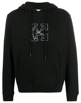 Workers logo-print hoodie