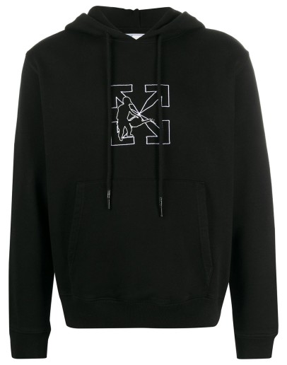 Workers logo-print hoodie