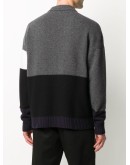 block-panel knitted jumper