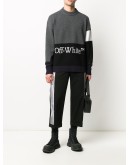 block-panel knitted jumper