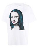 Mona Lisa-print oversized T-shirt