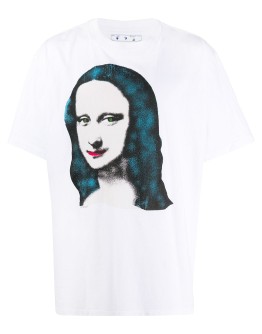 Mona Lisa-print oversized T-shirt