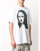 Mona Lisa-print oversized T-shirt