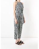 sleeveless printed jumpsuit