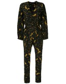 silk V-neck jumpsuit