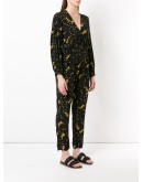 silk V-neck jumpsuit