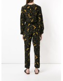 silk V-neck jumpsuit