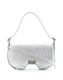 Swiss flap shoulder bag
