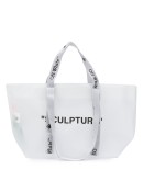 SMALL COMMERCIAL TOTE WHITE BLACK