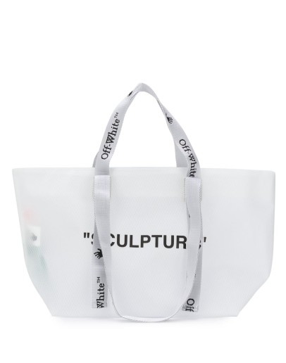 SMALL COMMERCIAL TOTE WHITE BLACK