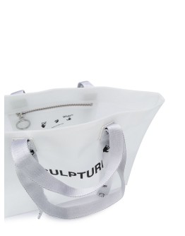 SMALL COMMERCIAL TOTE WHITE BLACK