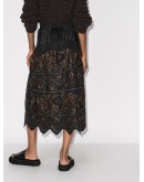 Mirella embroidered linen skirt