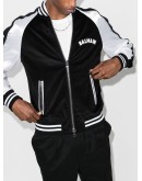 logo-appliqued bomber jacket