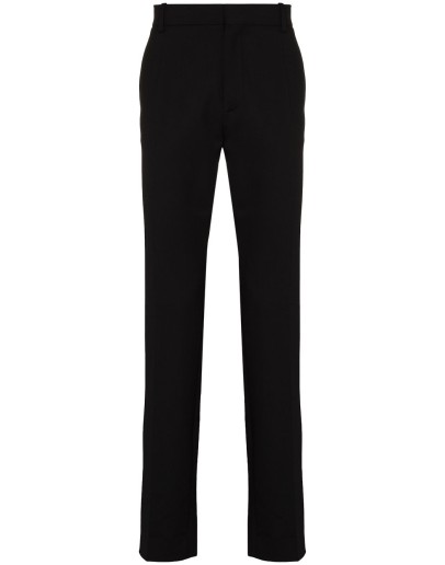tuxedo-stripe tailored trousers