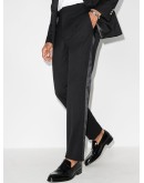 tuxedo-stripe tailored trousers