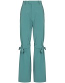 stud-detail trousers