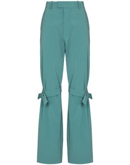 stud-detail trousers