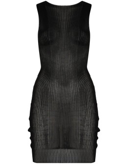 sheer ribbed tank top