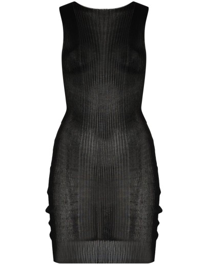 sheer ribbed tank top