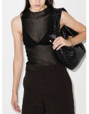 sheer ribbed tank top