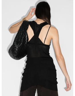 sheer ribbed tank top