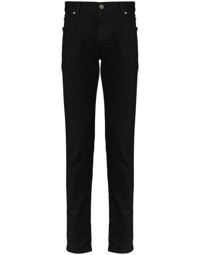 mid-rise slim-leg jeans