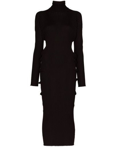 merino wool rollneck dress