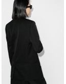 long-line double-breasted blazer jacket