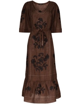 Carnation kaftan dress