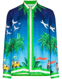 x Homecoming Lagos Tennis Club print shirt