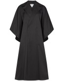double-breasted cape coat