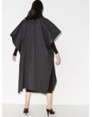 double-breasted cape coat