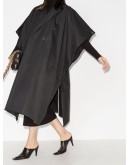 double-breasted cape coat
