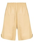 leather Bermuda shorts