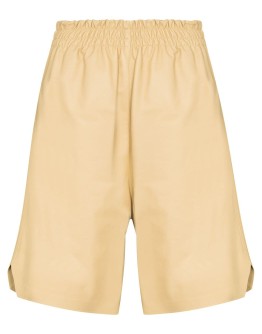 leather Bermuda shorts