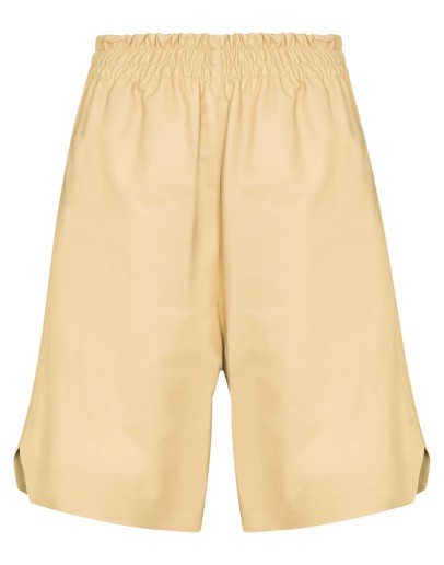 leather Bermuda shorts