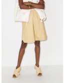 leather Bermuda shorts