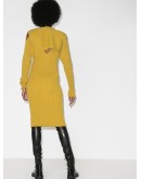 cut-out knitted dress