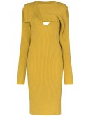 cut-out knitted dress