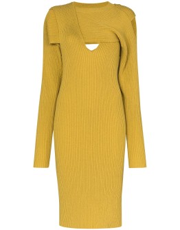 cut-out knitted dress