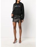 SIDE SPLIT MINI SKIRT BLACK NO COLOR