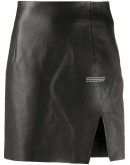 SIDE SPLIT MINI SKIRT BLACK NO COLOR